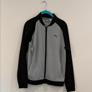 Puma Kids Two-Tone Jacket in Black and Gray. Perfect condition:)